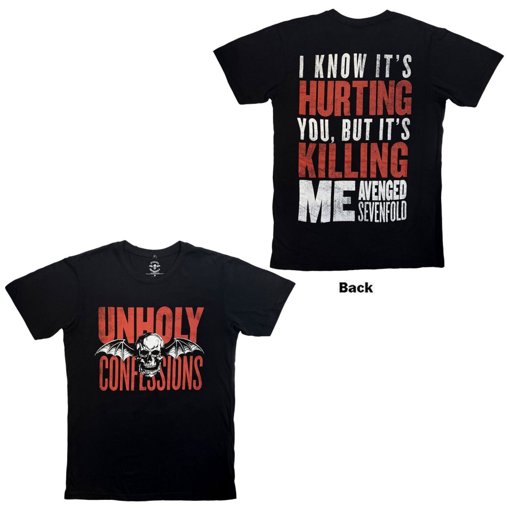 Avenged Sevenfold - Unholy Confessions Heren Tshirt - Zwart